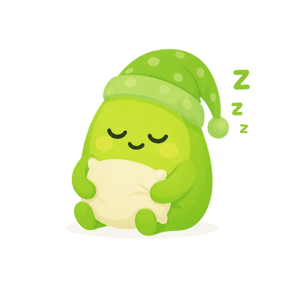 Sprout resting peacefully under a blanket